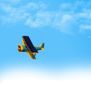 Kostenloses Fly In Blue Sky Wallpaper für HP TouchPad