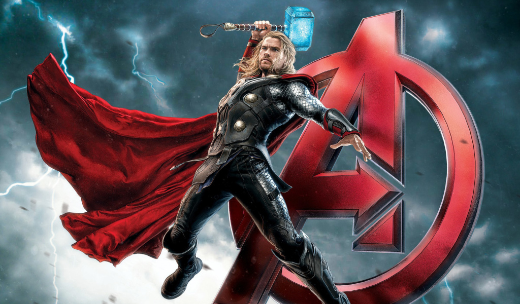 Das Thor Avengers Wallpaper 1024x600