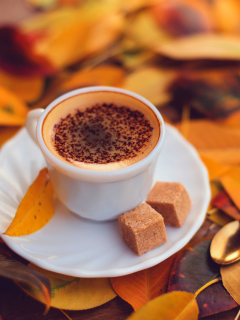 Autumn Cappuccino screenshot #1 240x320