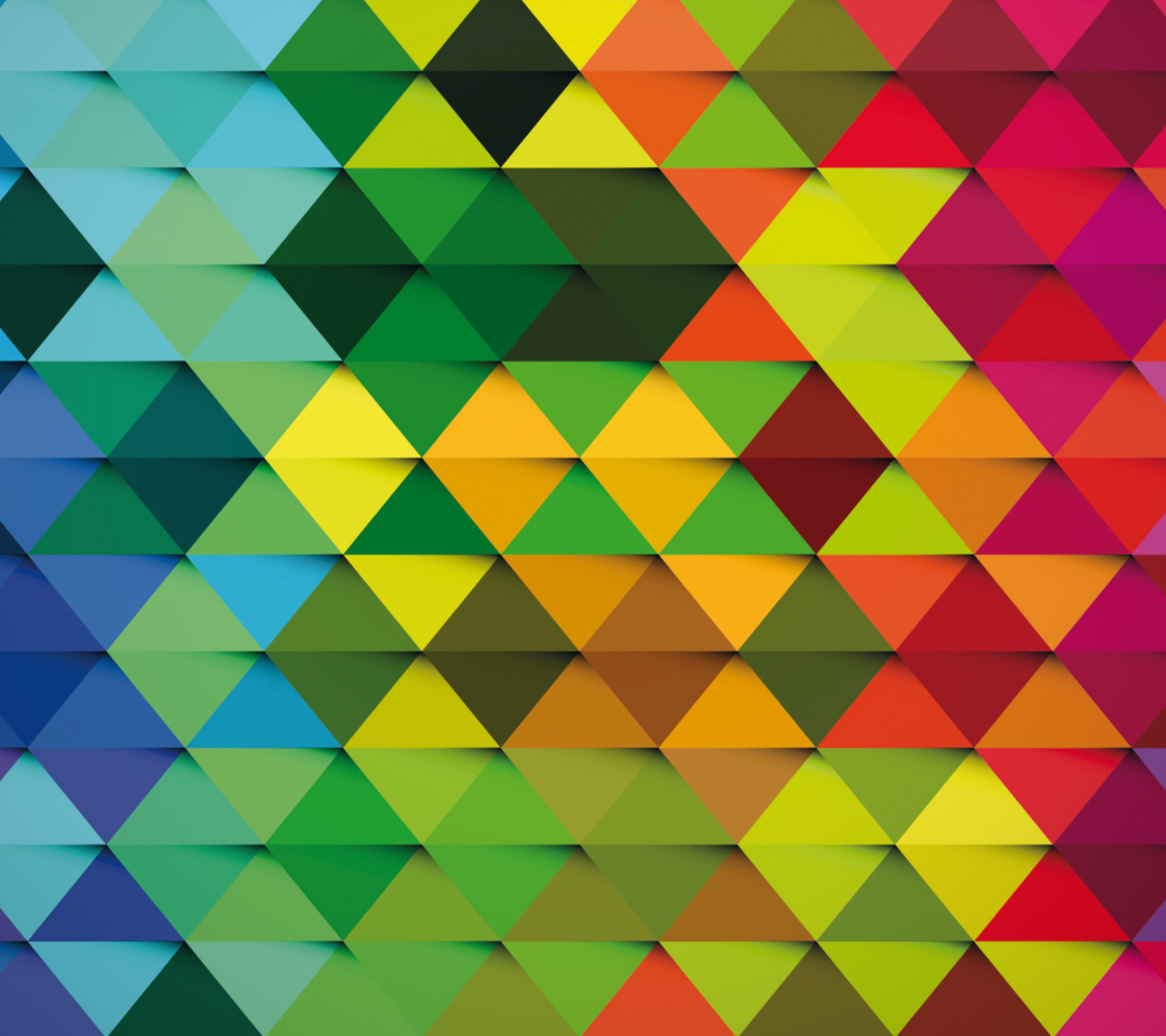Colorful Rhombus wallpaper 1080x960