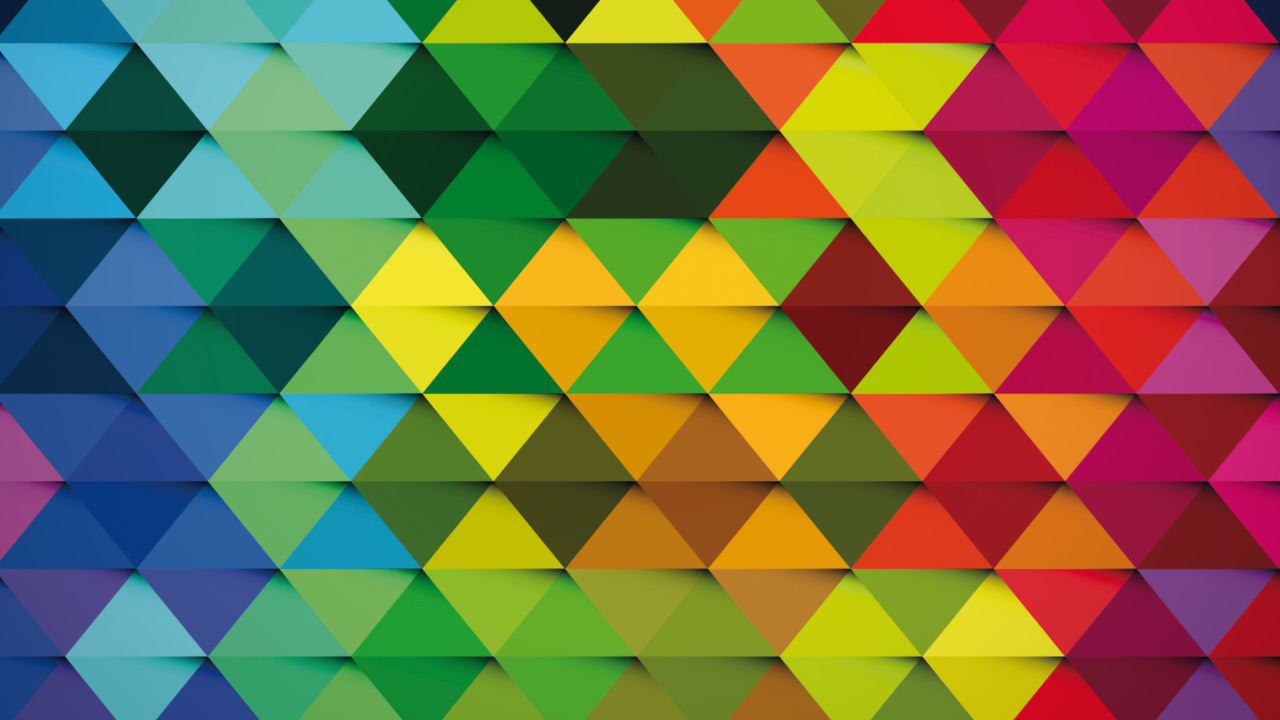 Fondo de pantalla Colorful Rhombus 1280x720