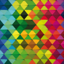 Fondo de pantalla Colorful Rhombus 128x128