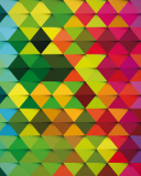 Das Colorful Rhombus Wallpaper 128x160
