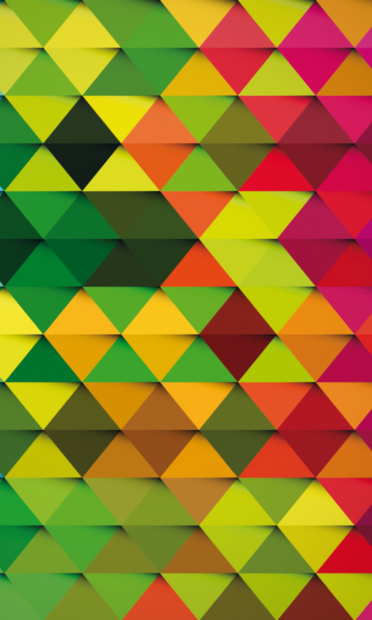 Colorful Rhombus wallpaper 768x1280
