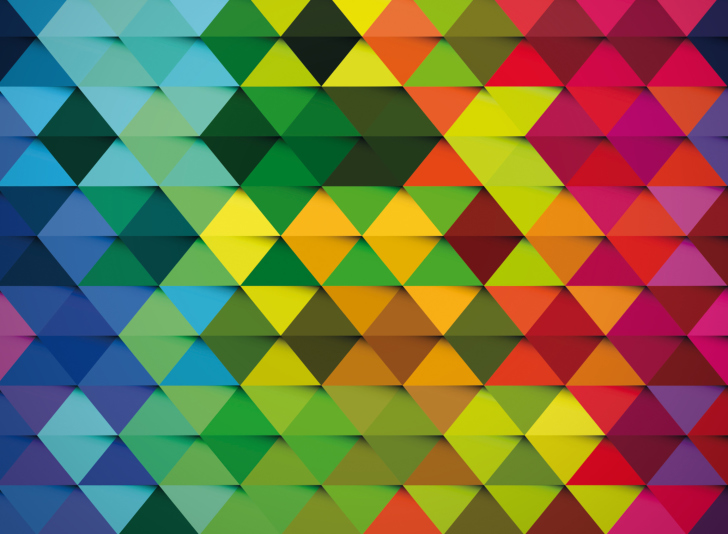 Das Colorful Rhombus Wallpaper