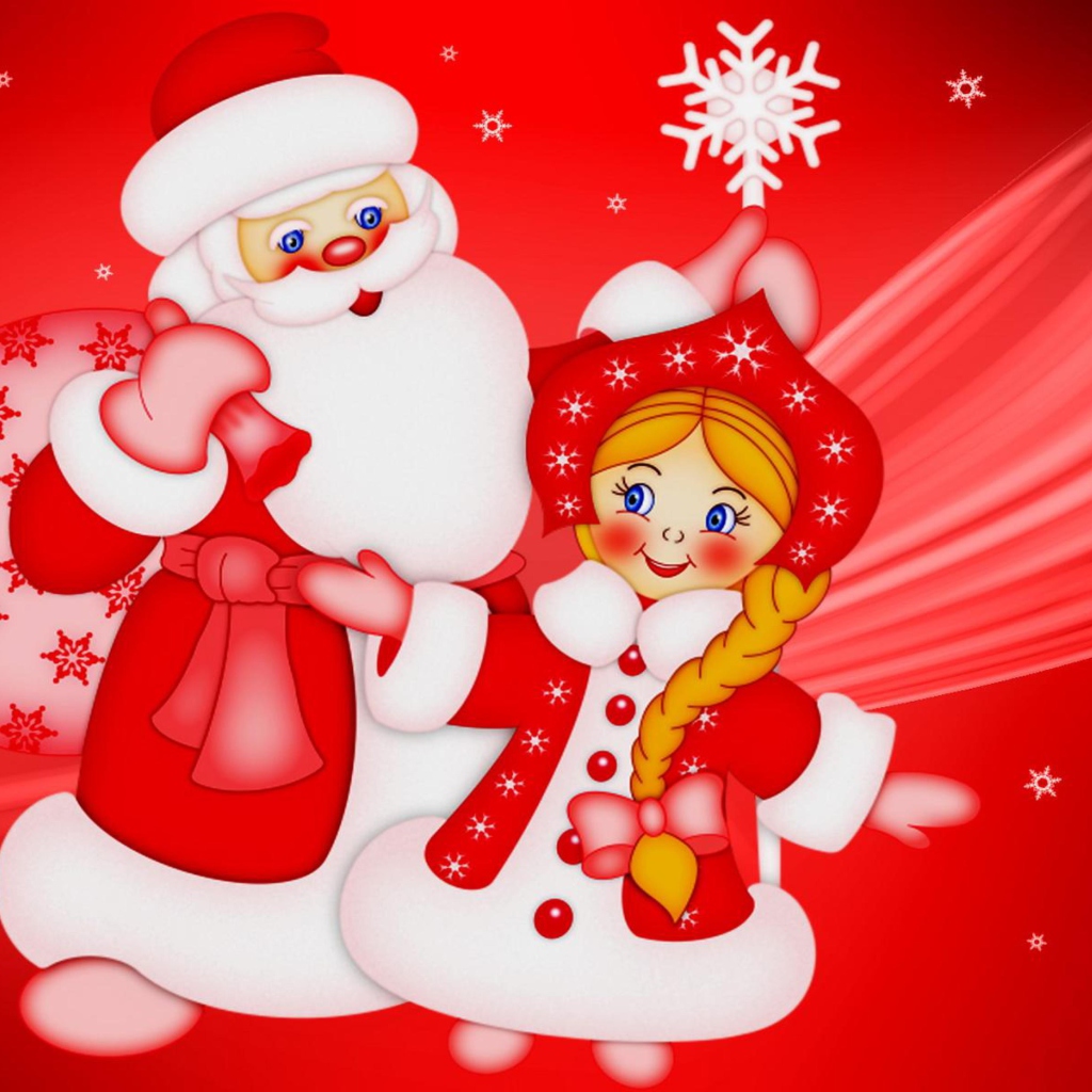 Das Santa Claus Wallpaper 1024x1024