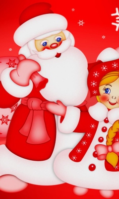 Das Santa Claus Wallpaper 240x400