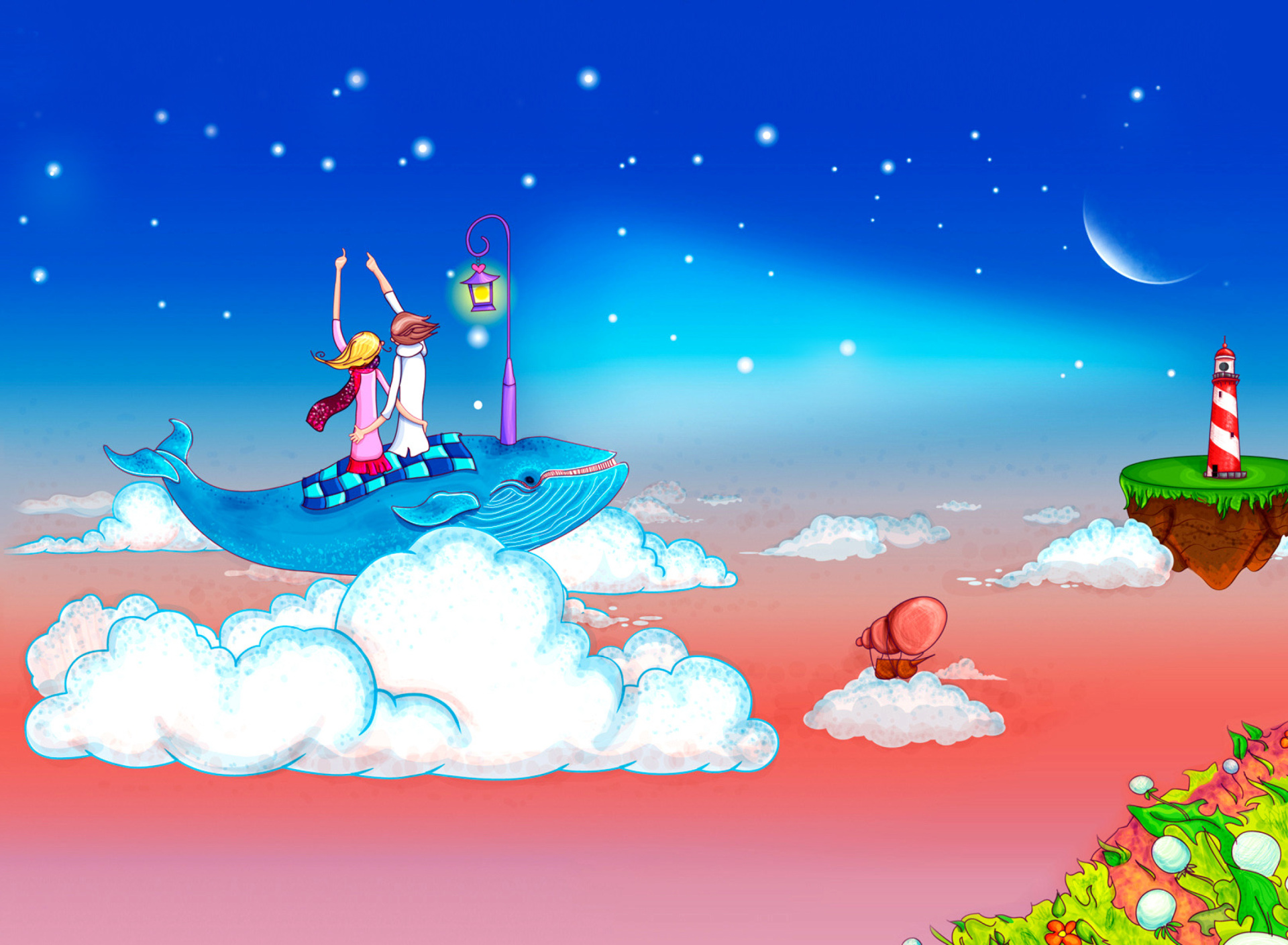 Love on Clouds wallpaper 1920x1408