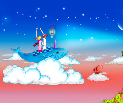 Love on Clouds wallpaper 480x400