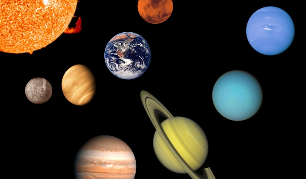 Das Solar System Wallpaper 1024x600