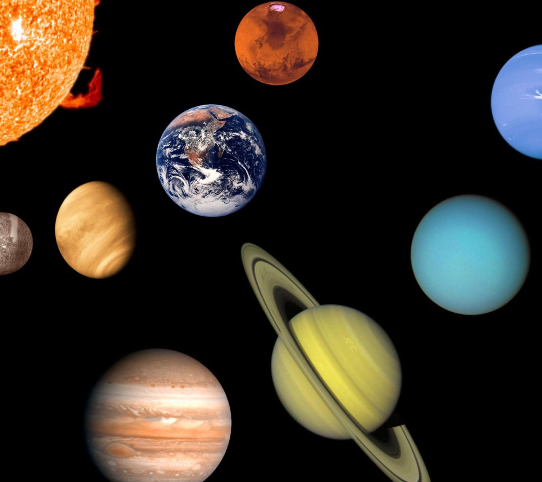 Solar System wallpaper 1080x960