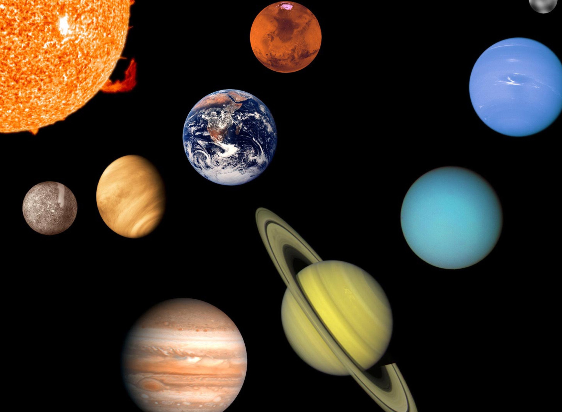 Solar System wallpaper 1920x1408