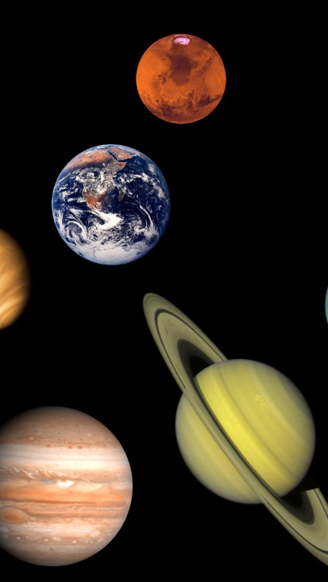 Solar System wallpaper 640x1136