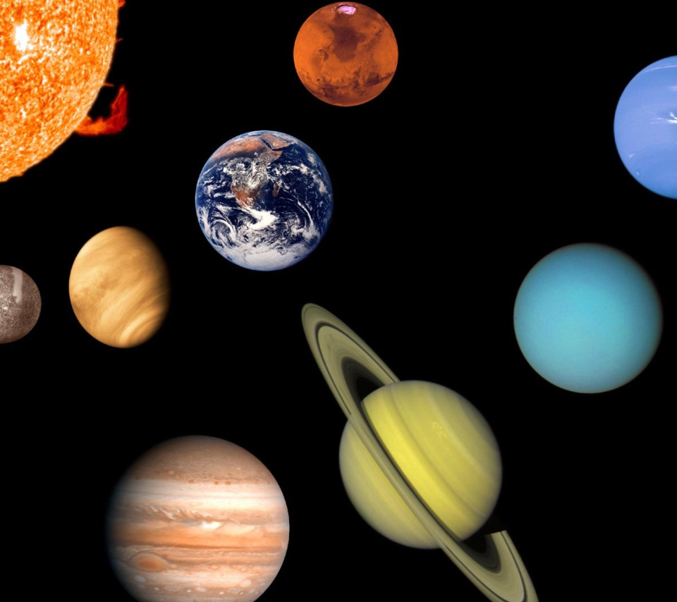 Solar System wallpaper 960x854