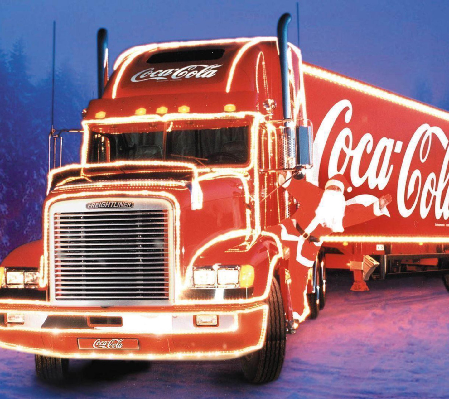 Das Coca Cola Truck Wallpaper 1440x1280