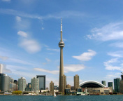 Fondo de pantalla CN Tower in Toronto, Ontario, Canada 176x144