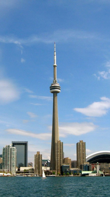 Das CN Tower in Toronto, Ontario, Canada Wallpaper 360x640