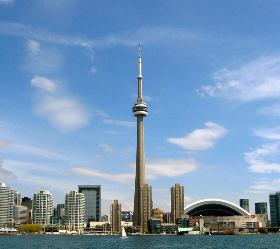 Обои CN Tower in Toronto, Ontario, Canada 960x854