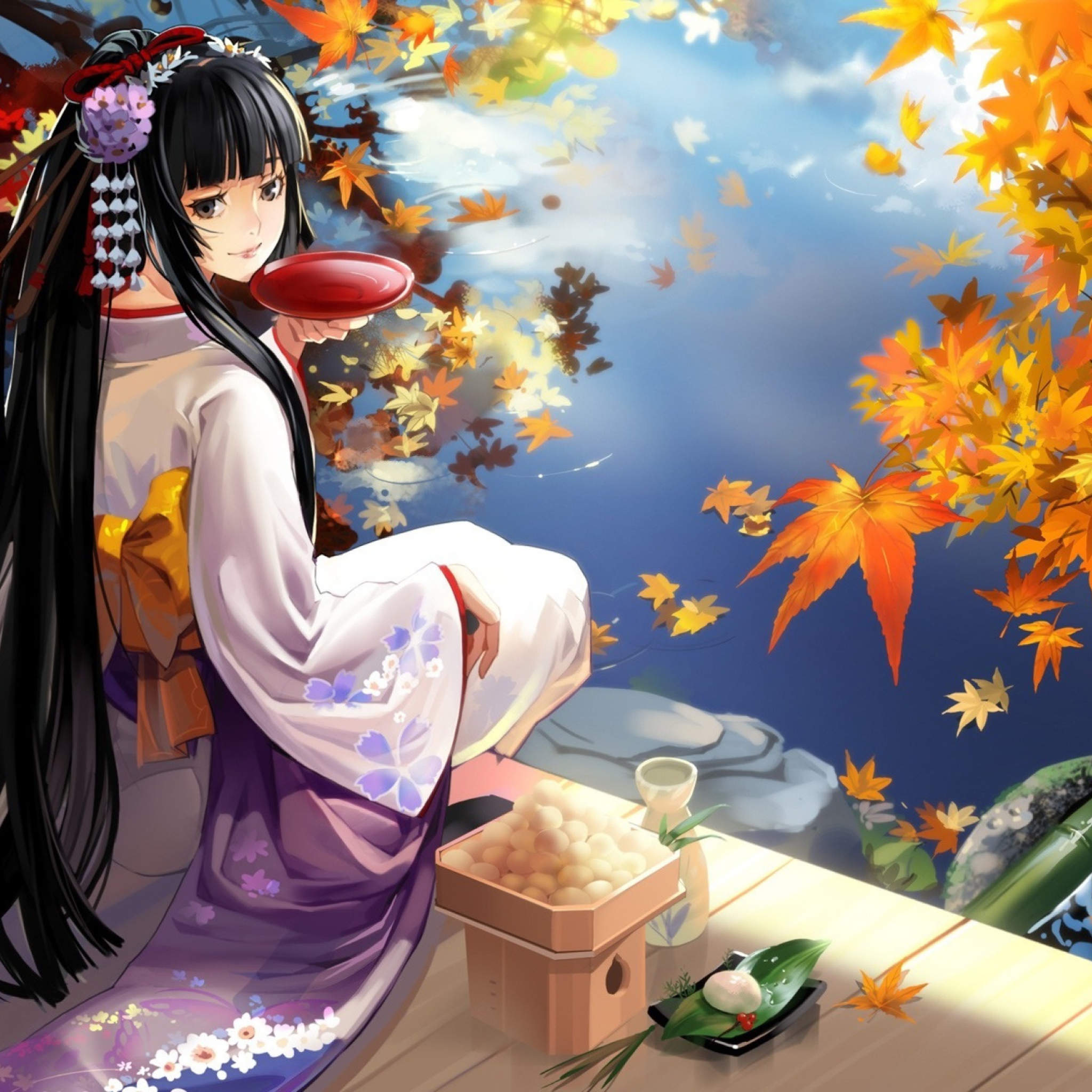 Geisha Anime wallpaper 2048x2048