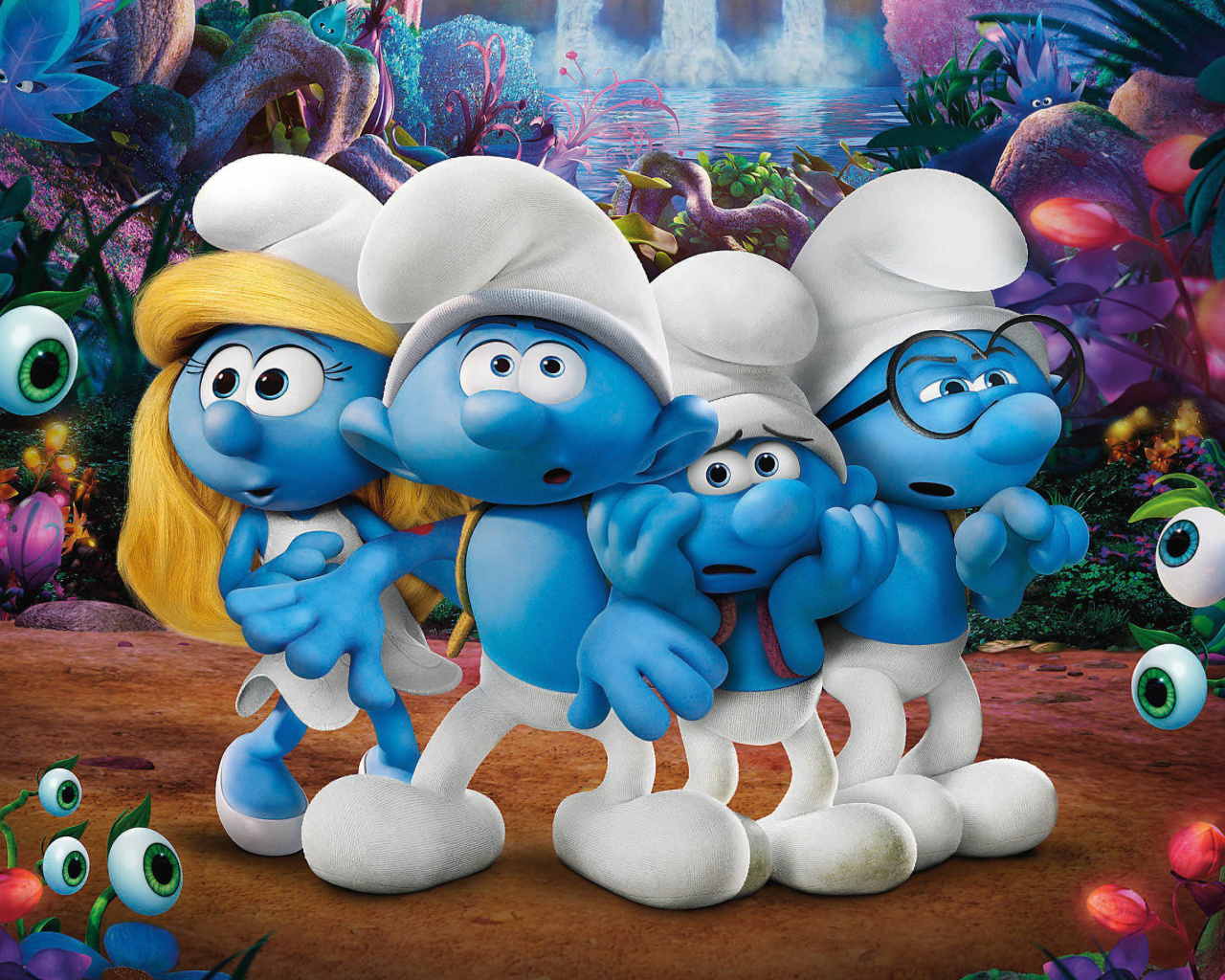 Das Smurfs The Lost Village Wallpaper 1280x1024