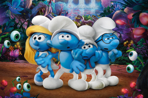 Das Smurfs The Lost Village Wallpaper 480x320