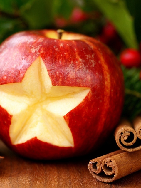 Fondo de pantalla Christmas Apple 480x640