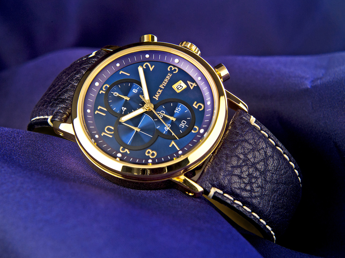 Das Gold And Blue Watch Wallpaper 1152x864