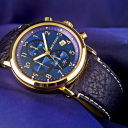 Sfondi Gold And Blue Watch 128x128
