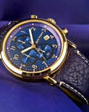 Fondo de pantalla Gold And Blue Watch 128x160