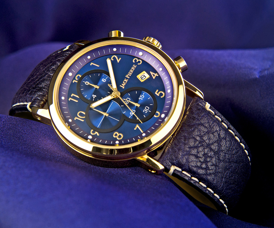 Sfondi Gold And Blue Watch 960x800