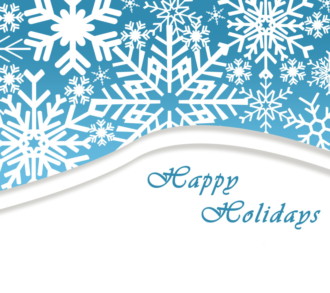 Das Snowflakes for Winter Holidays Wallpaper 1080x960