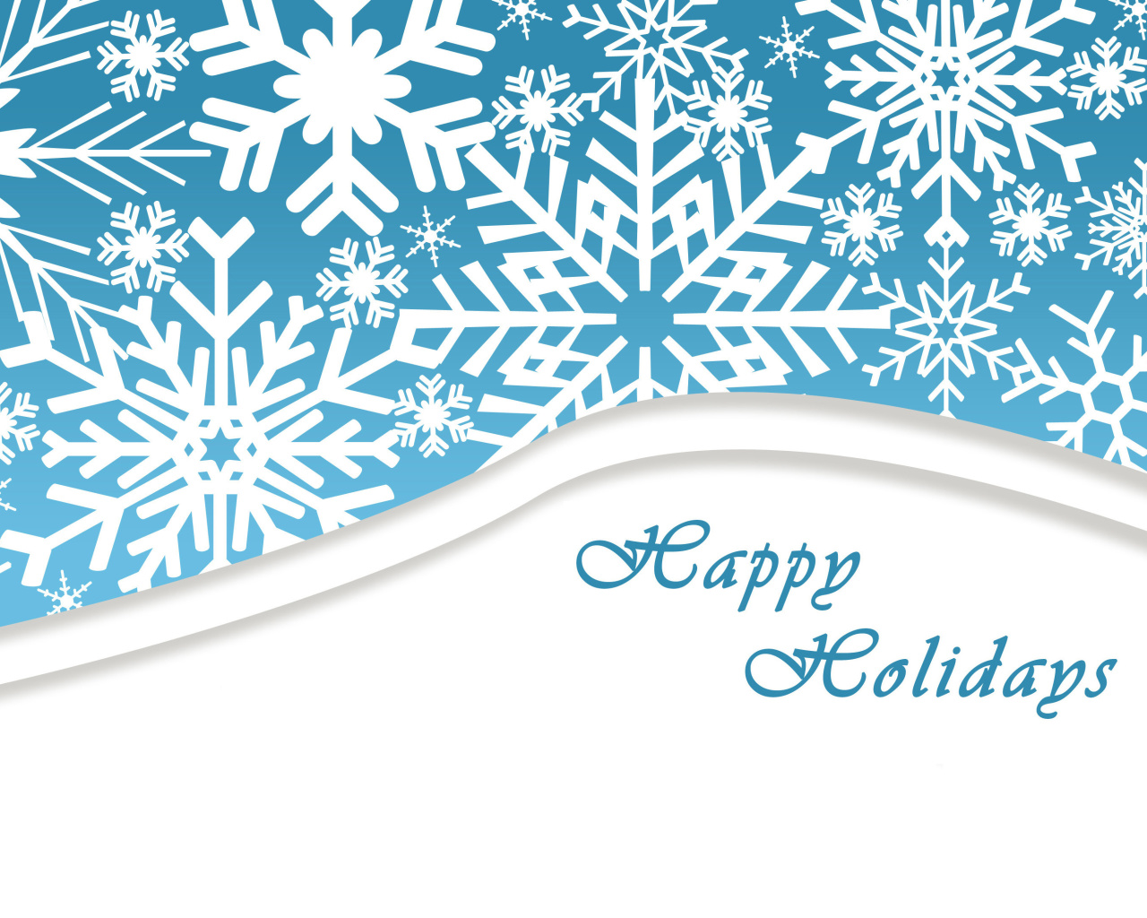 Das Snowflakes for Winter Holidays Wallpaper 1280x1024