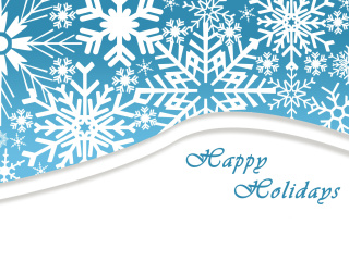 Das Snowflakes for Winter Holidays Wallpaper 320x240