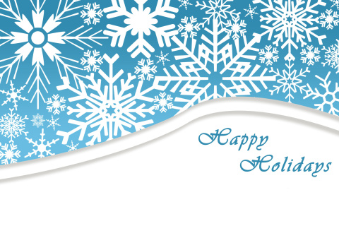Fondo de pantalla Snowflakes for Winter Holidays 480x320