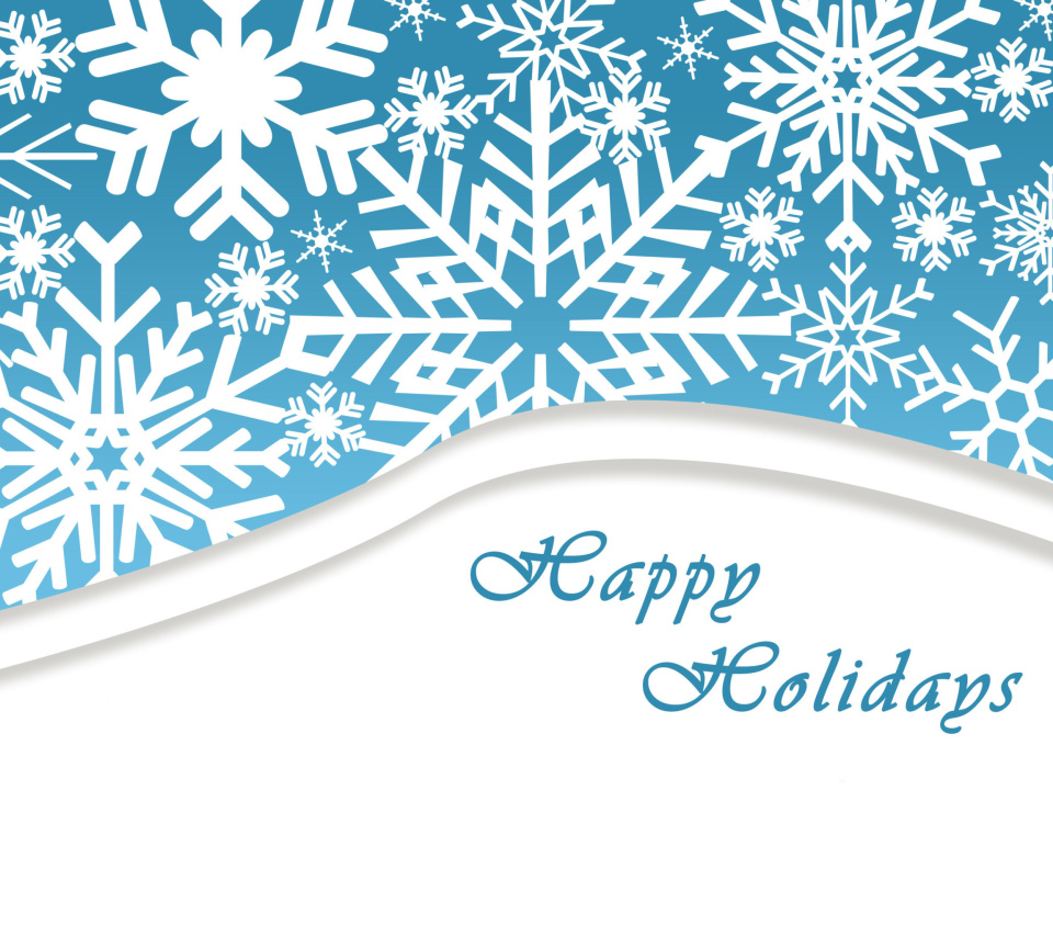 Snowflakes for Winter Holidays wallpaper 960x854