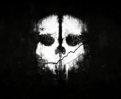 Das Call Of Duty Ghosts Mask Wallpaper 176x144