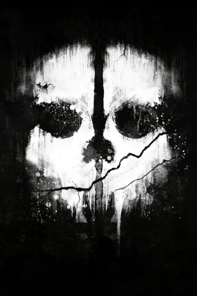 Sfondi Call Of Duty Ghosts Mask 640x960
