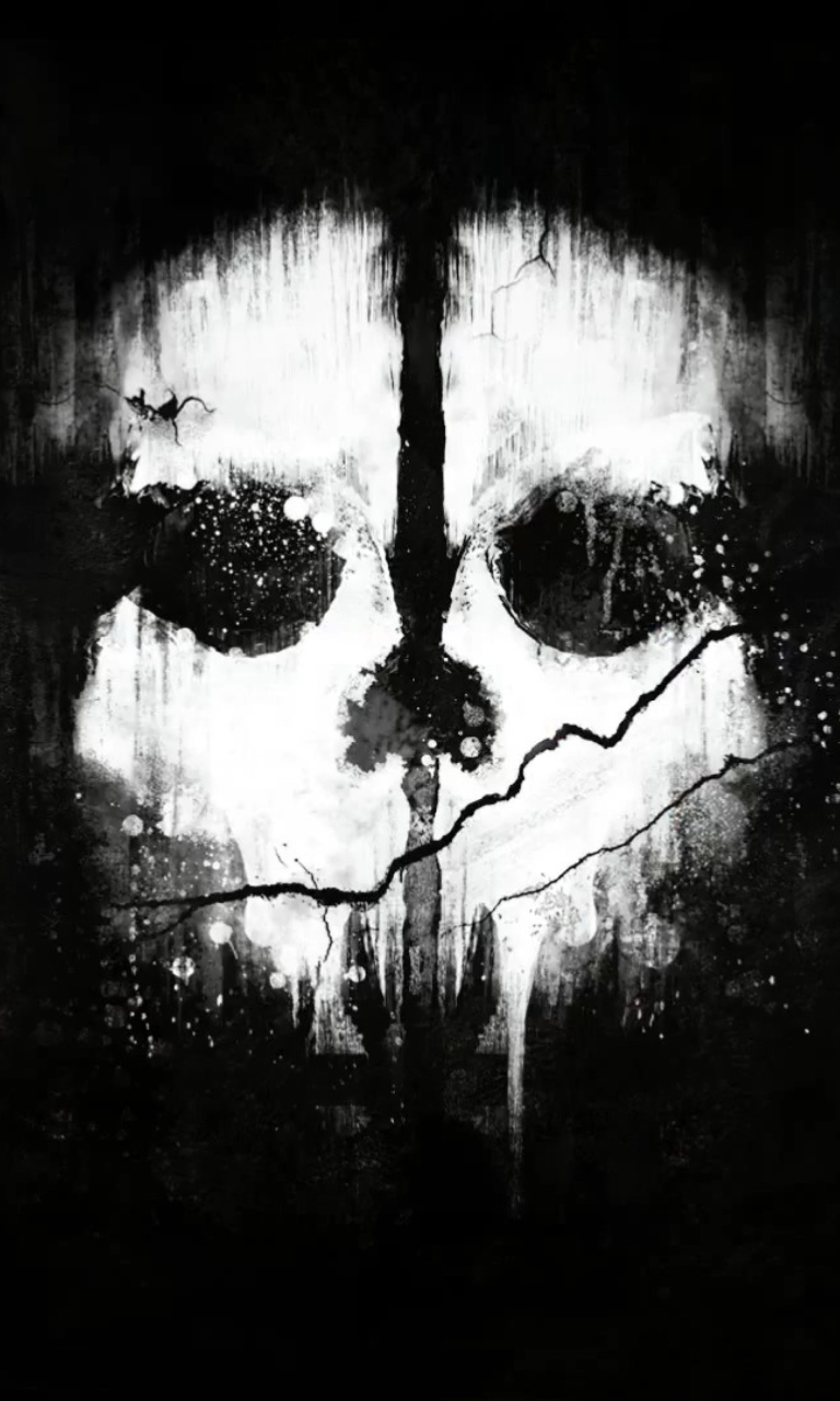 Das Call Of Duty Ghosts Mask Wallpaper 768x1280