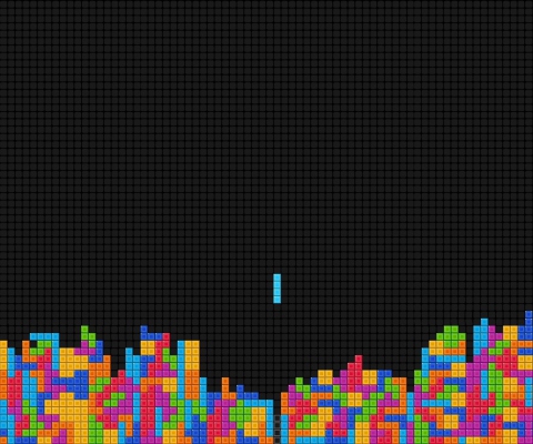 Fullscreen Tetris wallpaper 480x400
