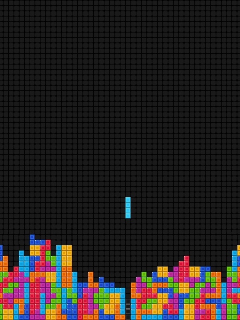 Fondo de pantalla Fullscreen Tetris 480x640
