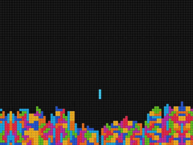 Fondo de pantalla Fullscreen Tetris 640x480