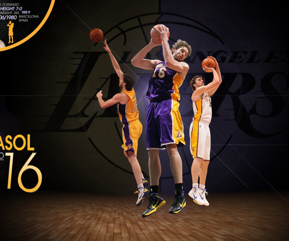 Screenshot №1 pro téma Pau Gasol Basketball Palyer 960x800