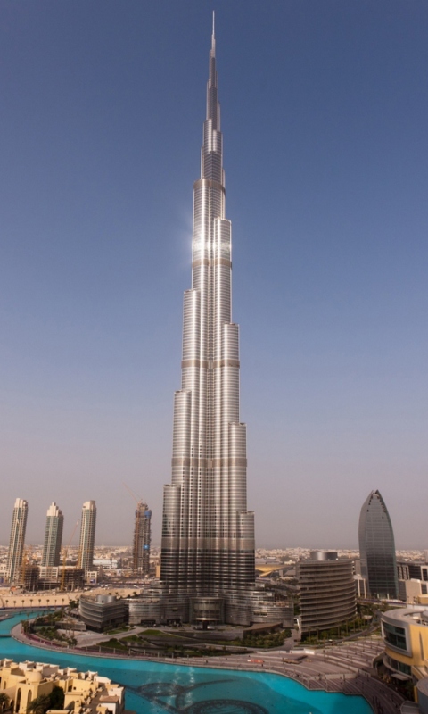 Fondo de pantalla Dubai - Burj Khalifa 480x800
