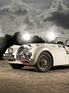 Jaguar XK120 wallpaper 240x320