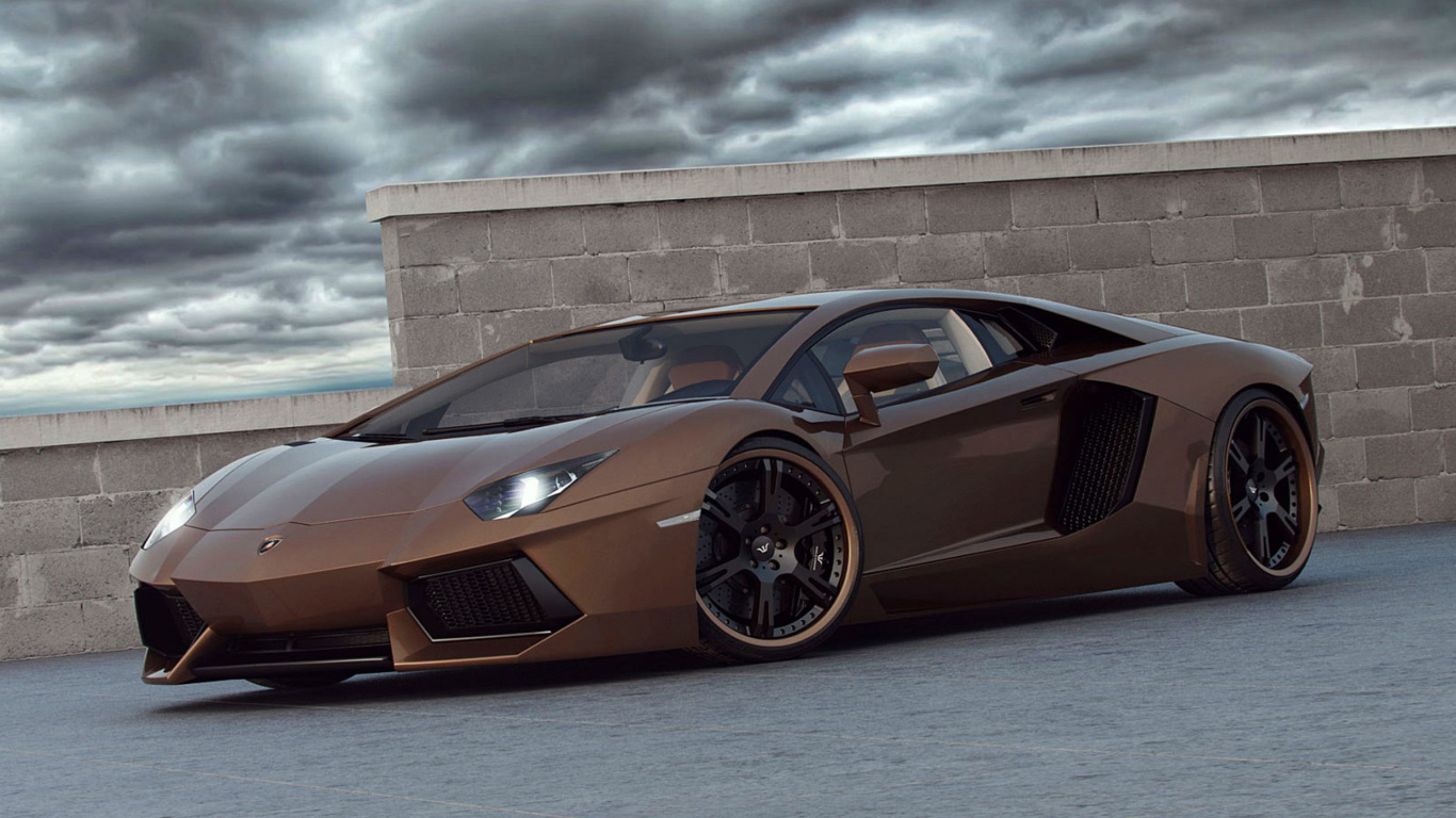 Das Lamborghini Aventador LP800 Wallpaper 1366x768