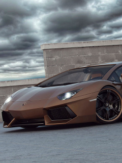 Обои Lamborghini Aventador LP800 240x320