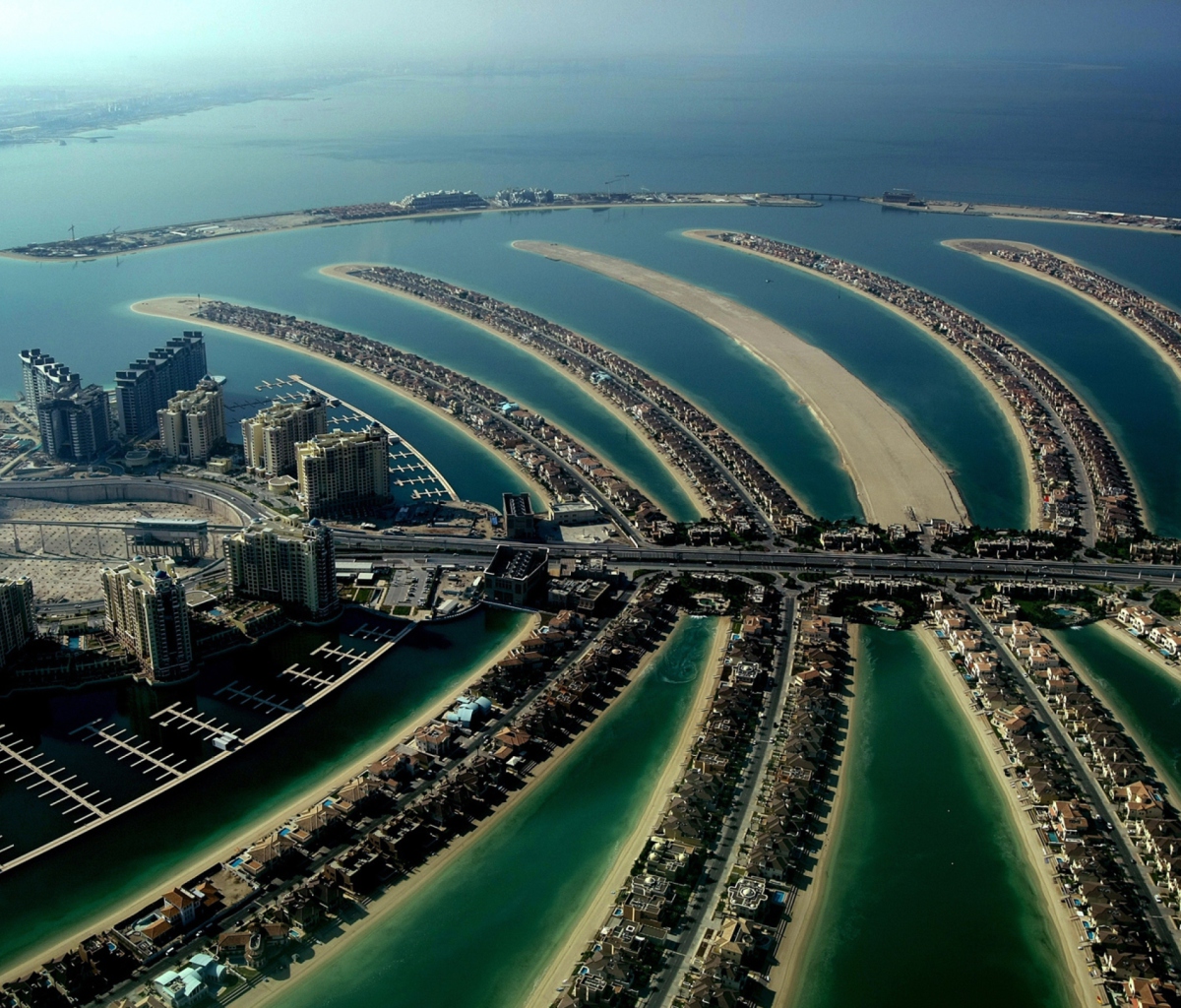 Das Palm Island Dubai Wallpaper 1200x1024