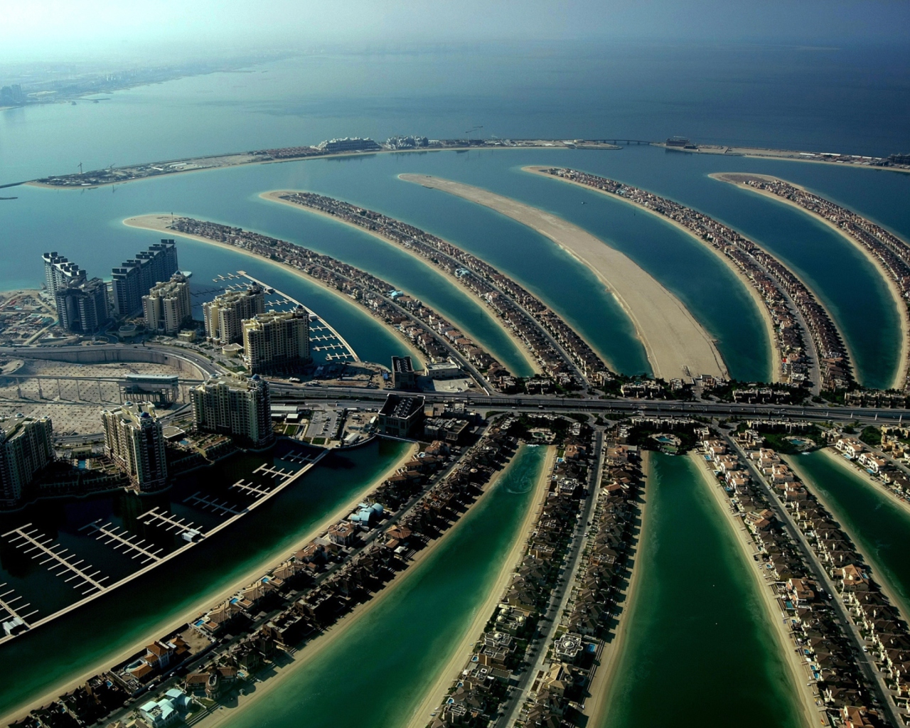 Sfondi Palm Island Dubai 1280x1024