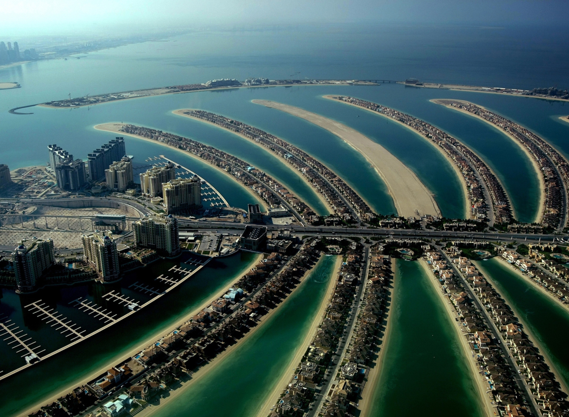 Fondo de pantalla Palm Island Dubai 1920x1408