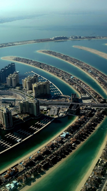 Fondo de pantalla Palm Island Dubai 360x640